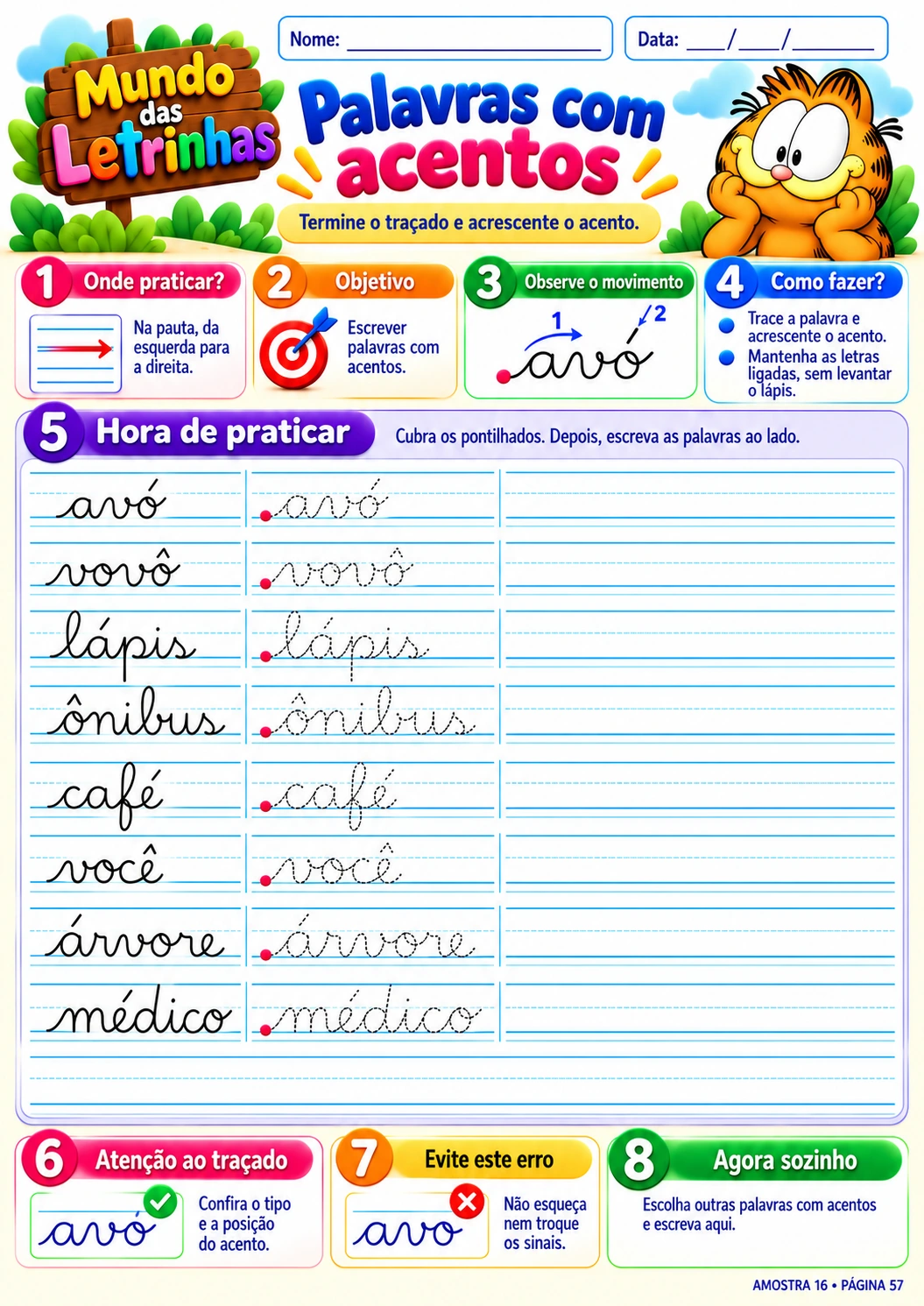 Palavras com acentos